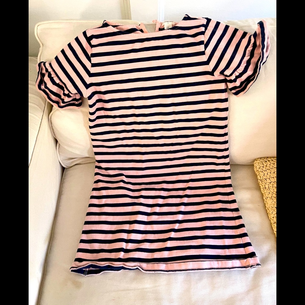 Crewcuts cotton dress with ruffle sleeves